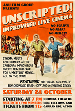 Poster for Unscripted! – Improvised Live Cinema